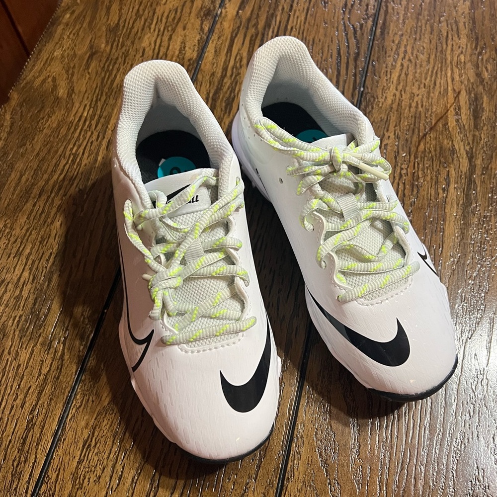 Kids White and Black Nike Shoes